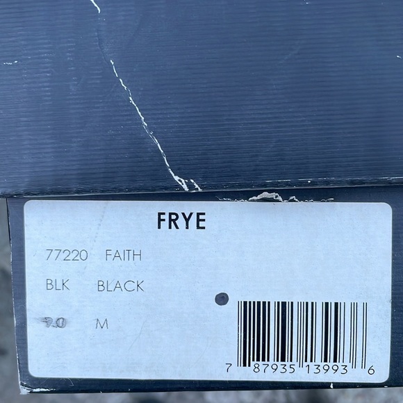 FRYE FAITH BLACK & WHITE LEATHER WOMANS COWBOY BOOTS - 9 - NIB ! 🤠 - Picture 9 of 14
